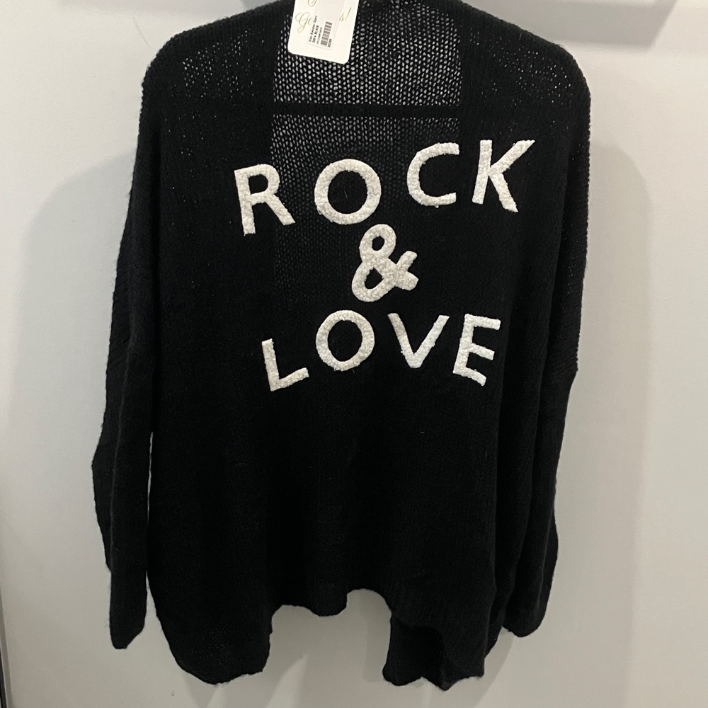 Elan Women's Black Cardigan Sweater